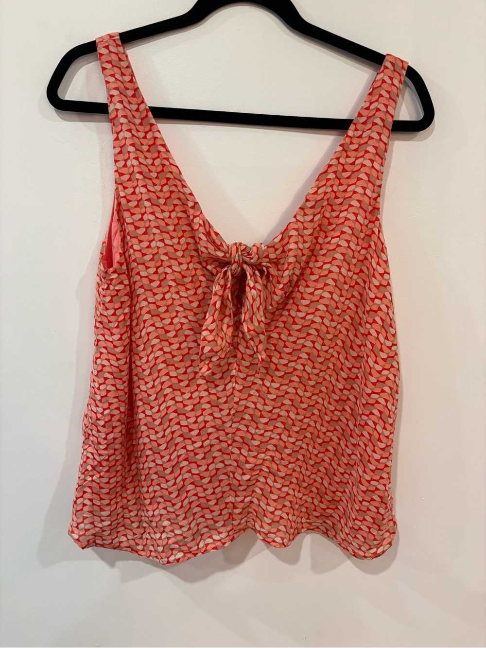 Maeve Anthropologie Tie Front Coral Blouse.